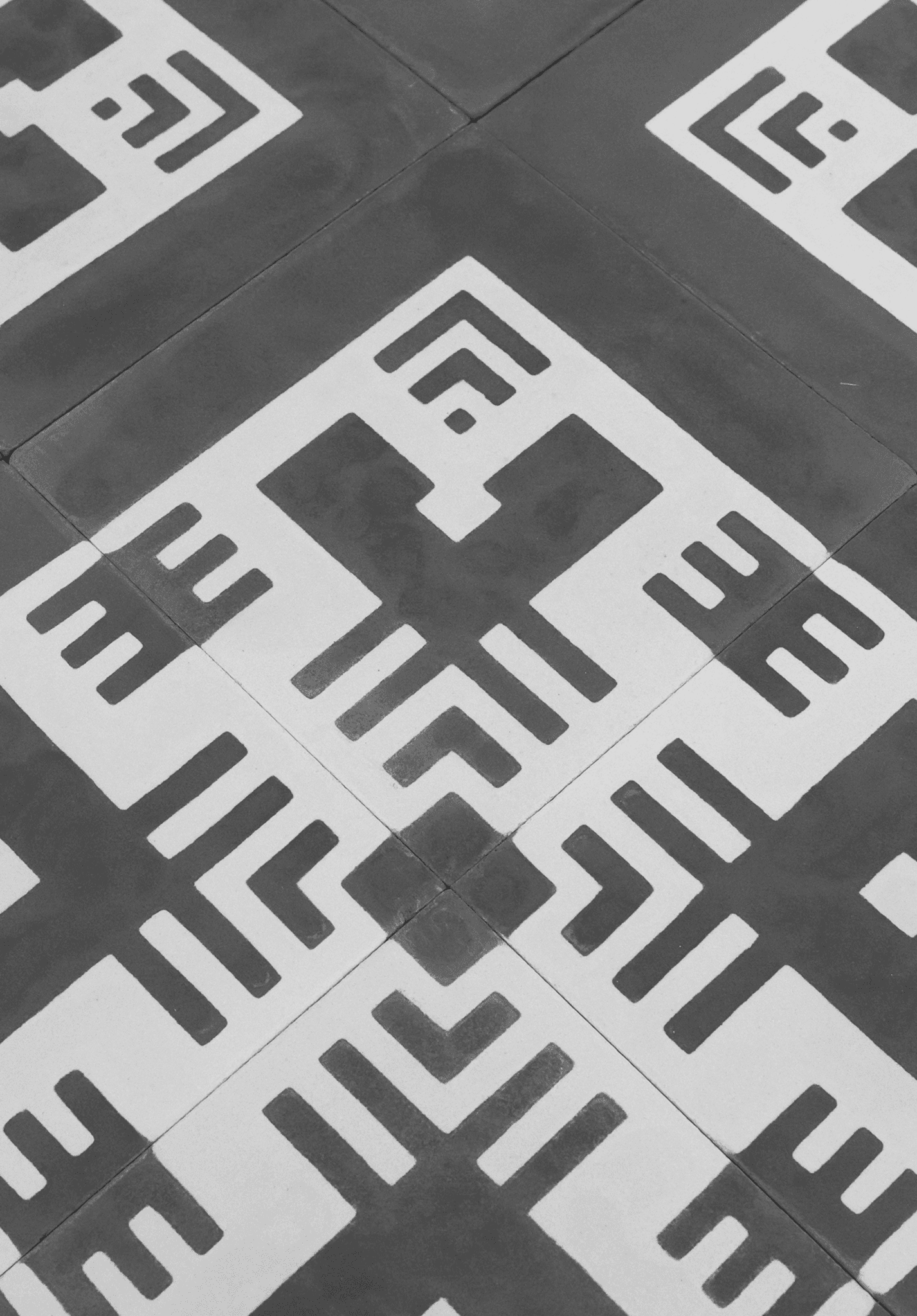 Paginação Art Déco em preto e branco